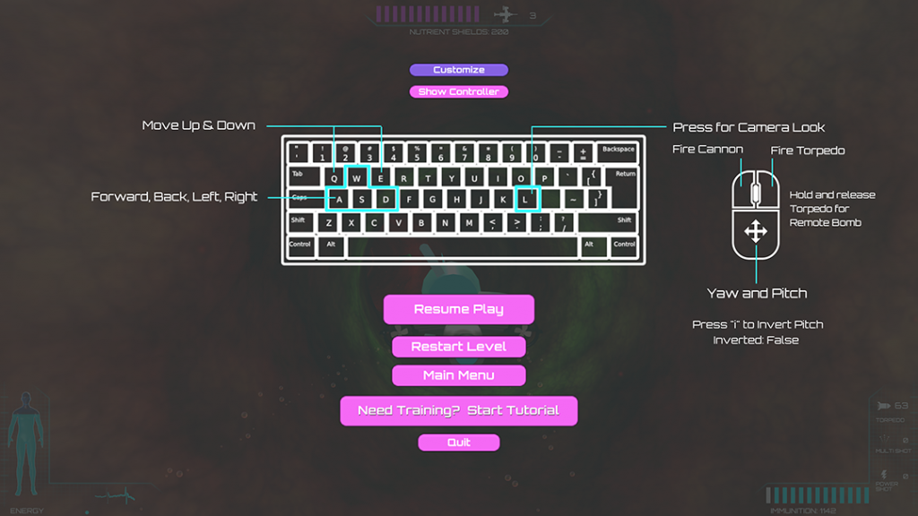 Updated keyboard controls now support mouse-based steering.